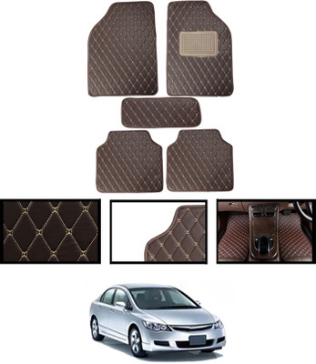 MSNP Leatherite Standard Mat For  Honda Civic(Brown)