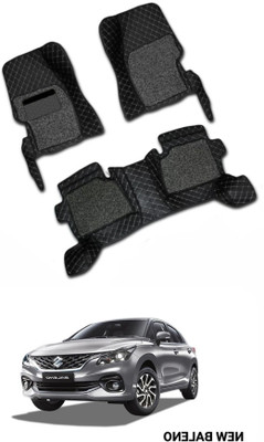 TOFIT ENTERPRISE Leatherite 7D Mat For  Maruti Suzuki Baleno(Black, Silver)