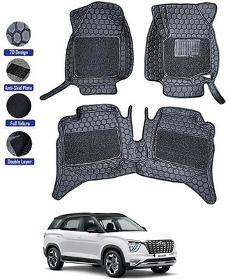 AYW Leatherite 7D Mat For  Hyundai Alcazar(Black)