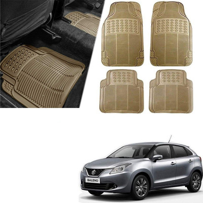 Znee Smart Rubber Standard Mat For  Universal For Car(Beige)