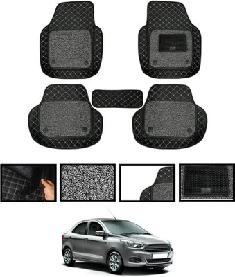 MATIES Leatherite 7D Mat For  Ford Aspire(Black)