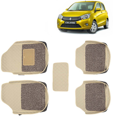 Kingsway Leatherite 7D Mat For  Maruti Suzuki Celerio(Beige)