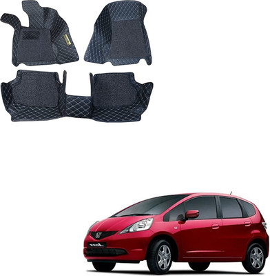VIAZ VENTURES Leatherite 7D Mat For  Honda Jazz(Black)