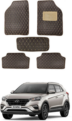 MATIES Leatherite Standard Mat For  Hyundai Creta(Brown)