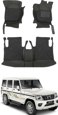 TOFIT ENTERPRISES Leatherite 7D Mat For  Mahindra Bolero(Silver, Black)