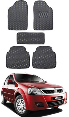 MATIES Leatherite Standard Mat For  Mahindra Verito(Black)