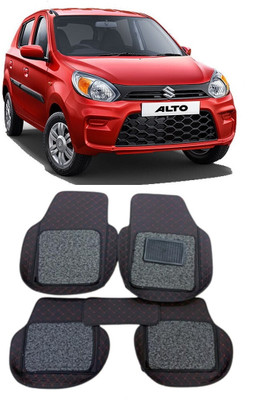 Arnejaa Leatherite 7D Mat For  Maruti Suzuki Alto(Red, Black)