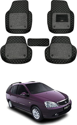 RKPSP Leatherite 7D Mat For  Tata Indigo Marina(Black)