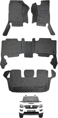 Auto Hub Leatherite 7D Mat For  Mahindra New Scorpio(Black)