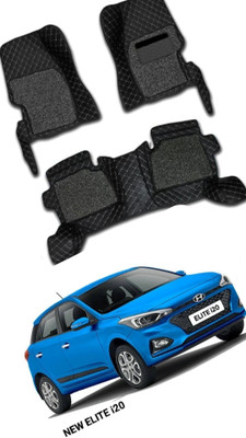 KUNTAIL ENTERPRISES Leatherite 7D Mat For  Hyundai Elite i20(Black)