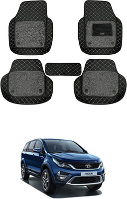 MATIES Leatherite 7D Mat For  Tata Hexa(Black)