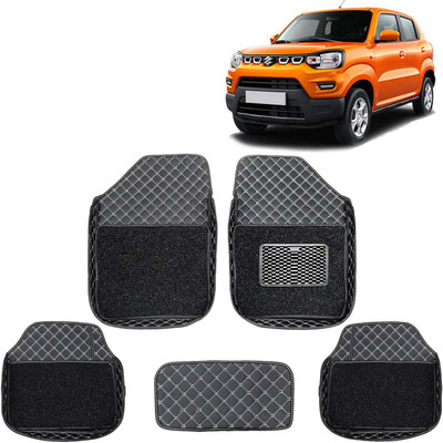 Kingsway Leatherite 7D Mat For  Maruti Suzuki S-Presso(Black)