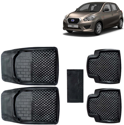 Kingsway PVC Tray Mat For  Datsun Go(Black)