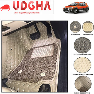 UDGHA Leatherite 7D Mat For  Tata Etios Cross(Beige)