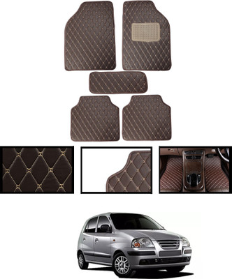 MSNP Leatherite Standard Mat For  Hyundai Universal For Car(Brown)