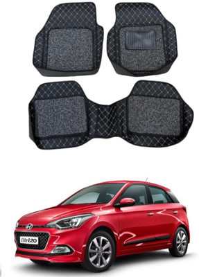arneja trading company Leatherite 7D Mat For  Hyundai Elite i20(Silver, Black)