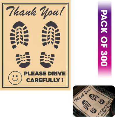 aksmit Paper Disposable Paper Mat For  Universal For Car(Brown)