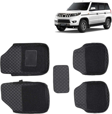 Kingsway Leatherite 7D Mat For  Mahindra Universal For Car(Black)