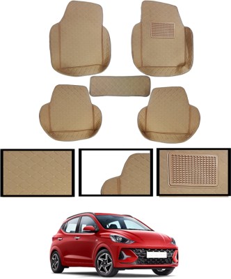 ABJD Leatherite 7D Mat For  Hyundai Grand i10 Nios(Beige)