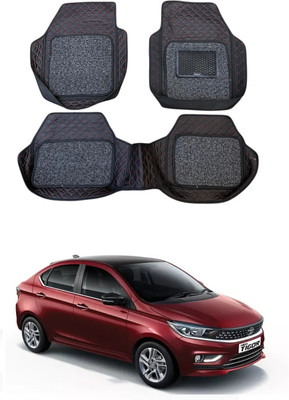ARNEJA Leatherite 7D Mat For  Tata Tigor(Red, Black)