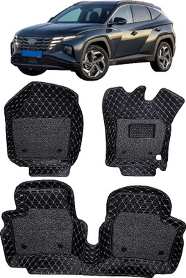 INSURE AUTOMOTIVE Leather 7D Mat For  Hyundai Tucson(Black)