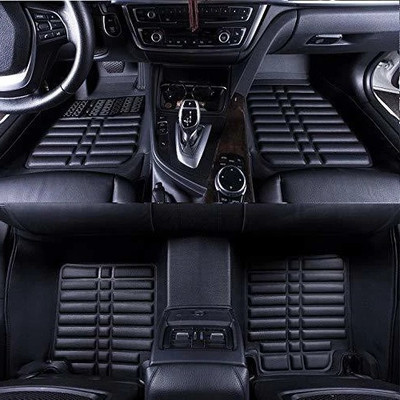 VIAZ VENTURES Leather 5D Mat For  Tata Altroz(Black)
