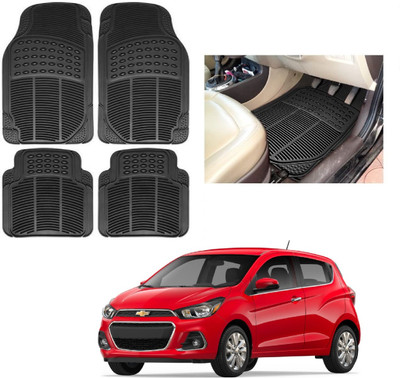 ROSHNEER ENTERPRISES Rubber Standard Mat For  Chevrolet Spark(Black)