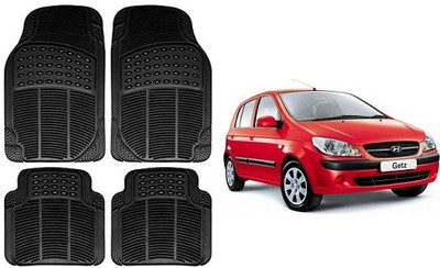 SLSHILPA Rubber Standard Mat For  Hyundai Getz(Black)