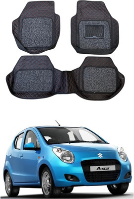 Arnejaa Leatherite 7D Mat For  Maruti Suzuki A-Star(Red, Black)