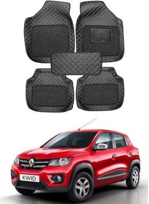 arneja trading company Leatherite 7D Mat For  Renault Kwid(Silver, Black)