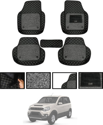 MATIES Leatherite 7D Mat For  Mahindra Nuvosport(Black)