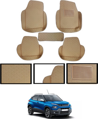 MATIES Leatherite 7D Mat For  Tata Punch(Beige)