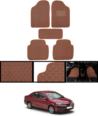 AYW Leatherite Standard Mat For  Toyota Etios(Orange)