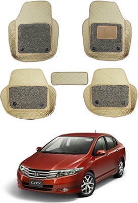 AYW Leatherite 7D Mat For  Honda Universal For Car(Beige)