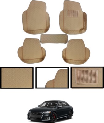 MSNP Leatherite 7D Mat For  Audi S8(Beige)