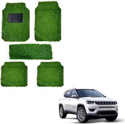 Oshotto Rubber, Plastic Standard Mat For  Jeep Compass(Green)