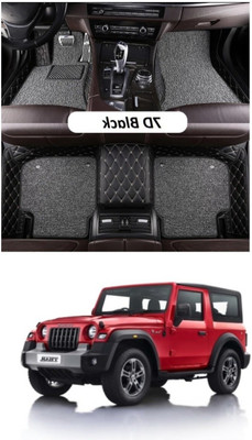 onefit enterprises Leatherite 7D Mat For  Mahindra Thar(Black)