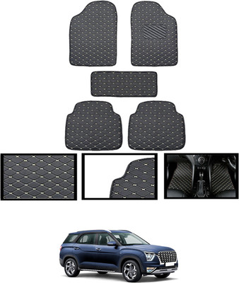 CCMM Leatherite Standard Mat For  Hyundai Alcazar(Black)