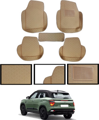 ABJD Leatherite 7D Mat For  Hyundai Creta(Beige)