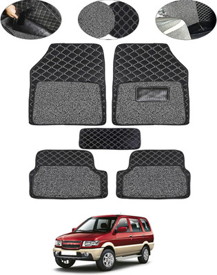 MSNP Leatherite 7D Mat For  Chevrolet Tavera(Black)