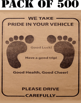 aksmit Paper Disposable Paper Mat For  Universal For Car(Brown)