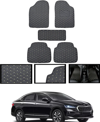 AYW Leatherite Standard Mat For  Skoda Universal For Car(Beige)