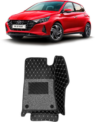 VIAZ VENTURES Leatherite 7D Mat For  Hyundai i20(Black)