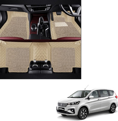Autoclow Leatherite 7D Mat For  Maruti Suzuki Ertiga(Beige, Beige)