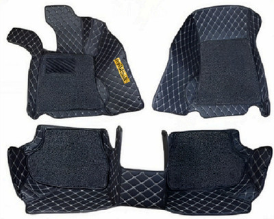 VIAZ VENTURES Leather 7D Mat For  Mahindra Thar(Black)