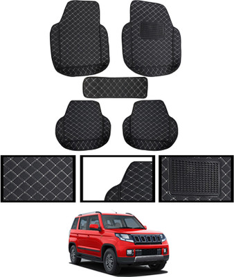 ABJD Leatherite 7D Mat For  Mahindra TUV 300(Black)