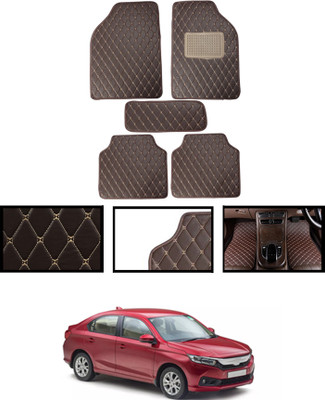 MSNP Leatherite Standard Mat For  Honda Amaze(Brown)