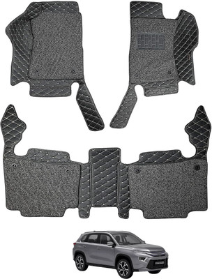 Auto Hub Leatherite 7D Mat For  Toyota Urban Cruiser Hyryder(Black)