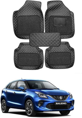 Arnejaa Leatherite 7D Mat For  Maruti Suzuki Baleno(Black)
