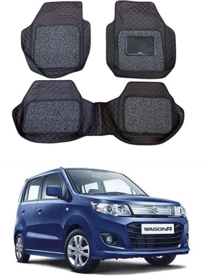 ARNEJA Leatherite 7D Mat For  Maruti Suzuki WagonR Stingray(Red, Black)